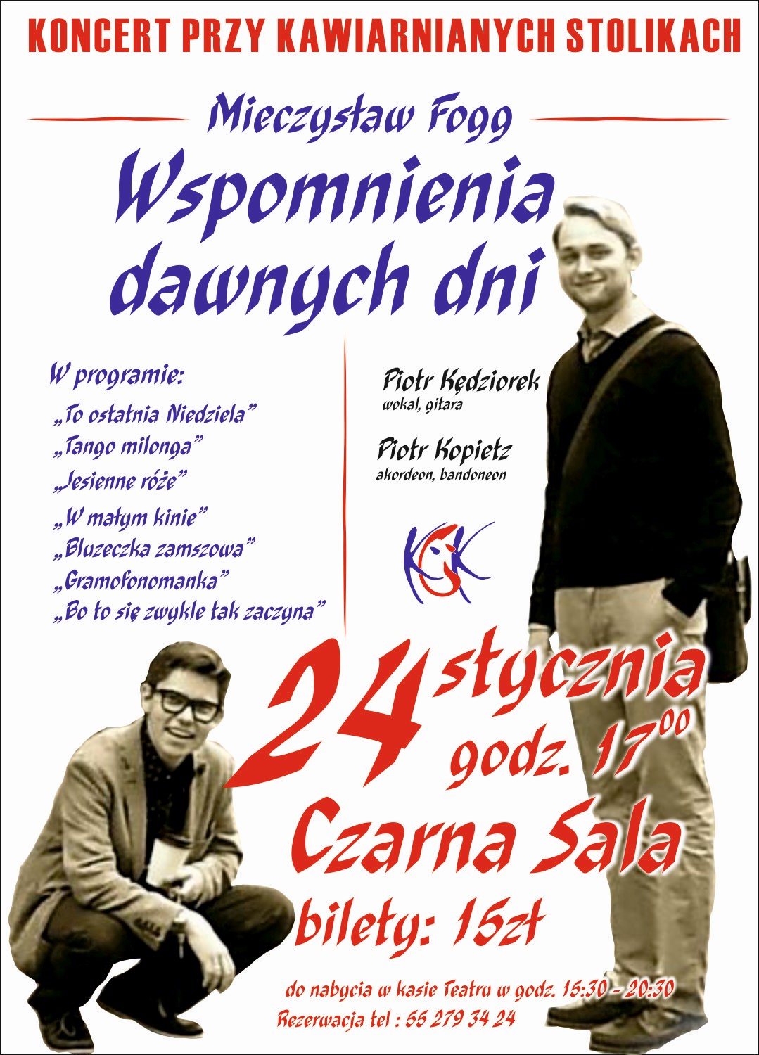 Obraz dla galerii: 24.01.2016 Koncert Piosenek Mieczysława Fogga 