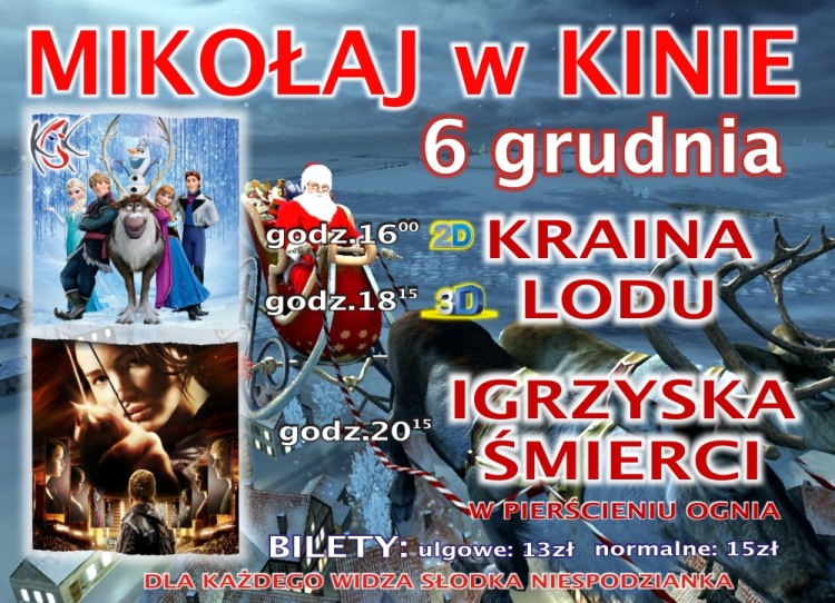 Obraz dla galerii: 6.12.2013 Mikołaj w kinie