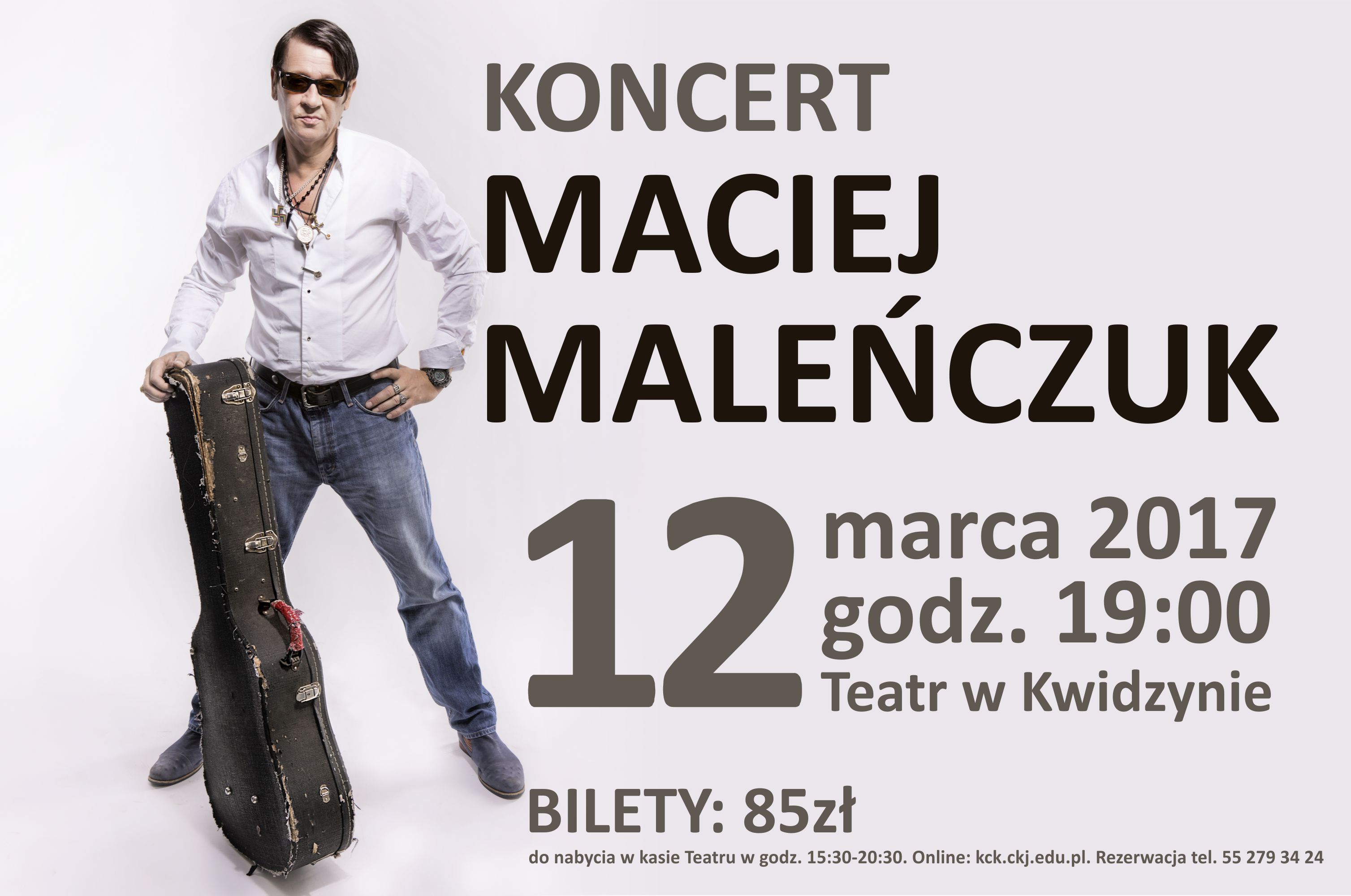 Obraz dla galerii: 12.03.2017 Koncert Macieja Maleńczuka
