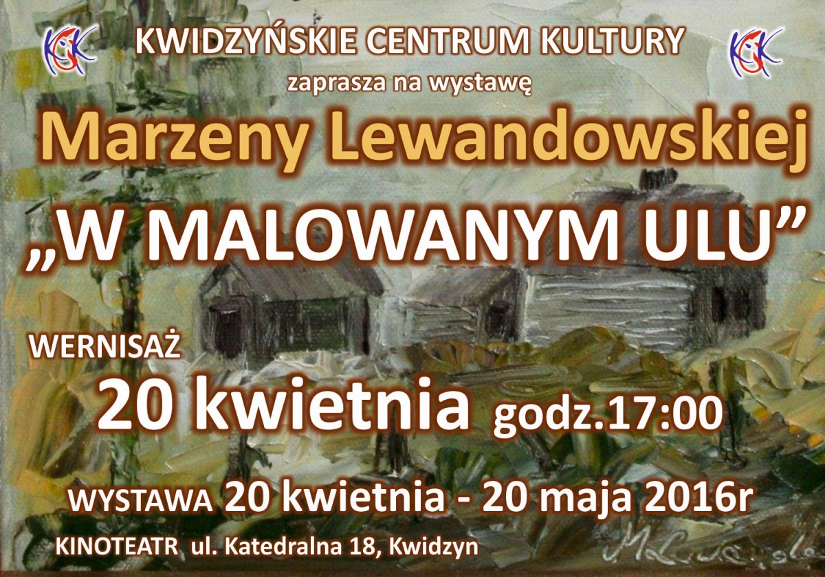 Obraz dla galerii: 20.04.2016 Wernisaż Marzeny Lewandowskiej 