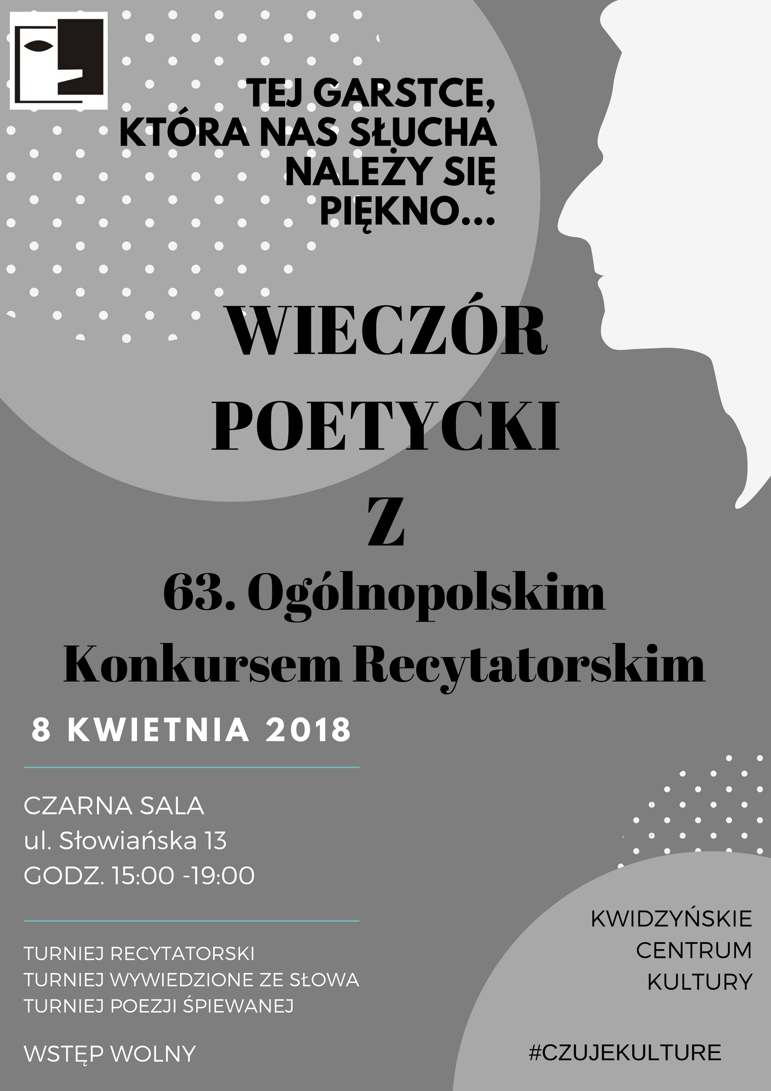 Obraz dla galerii: 08.04.2018 Wieczór poetycki