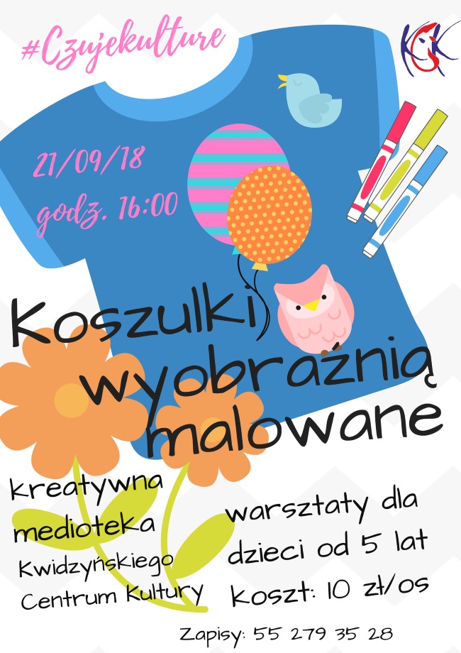 Obraz dla galerii: 21.09.2018 Warsztaty Koszulki wyobraźnią malowane