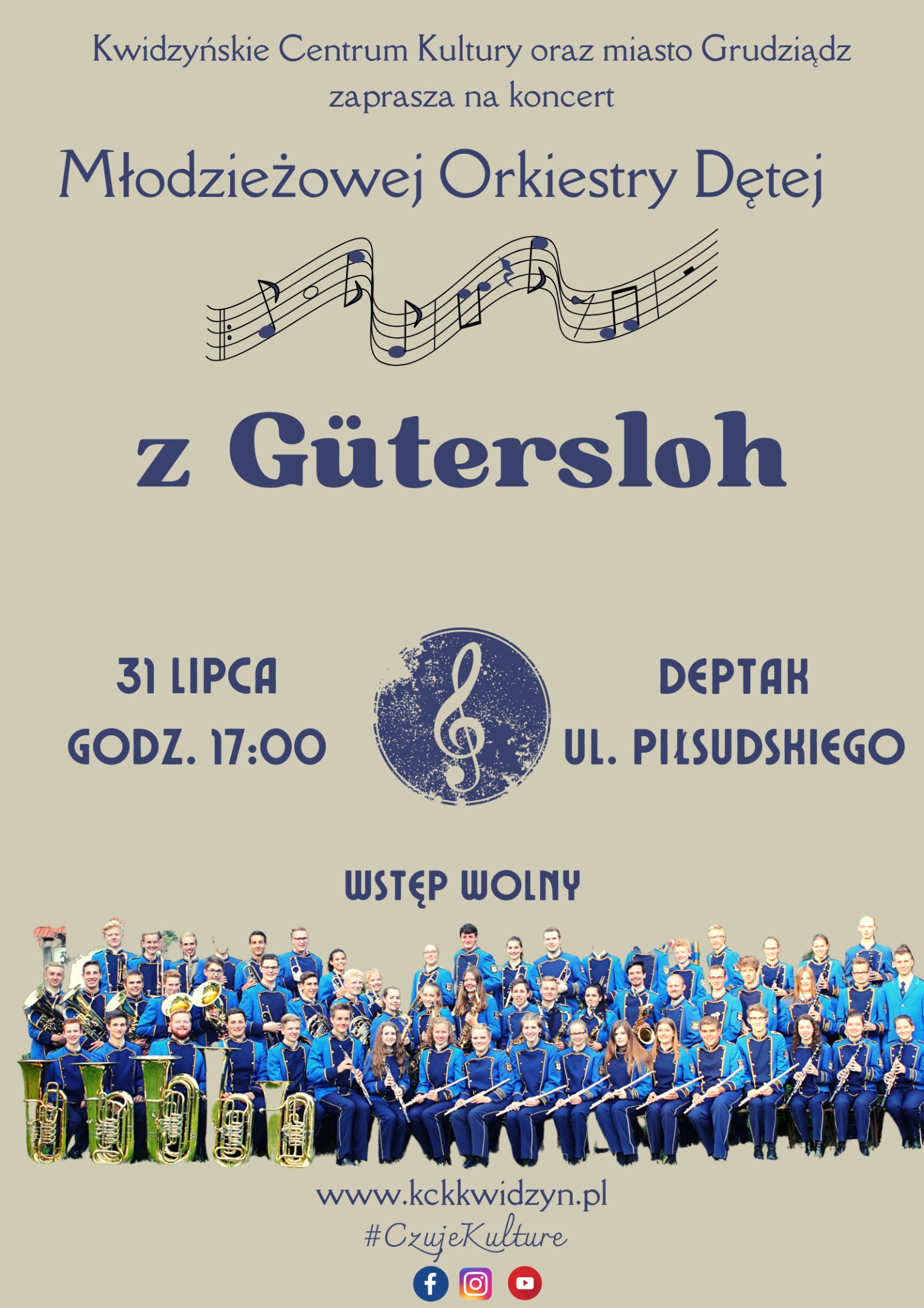 Obraz dla galerii: 31.07.2022 Młodzieżowa Orkiestra Dęta z Gutersloh