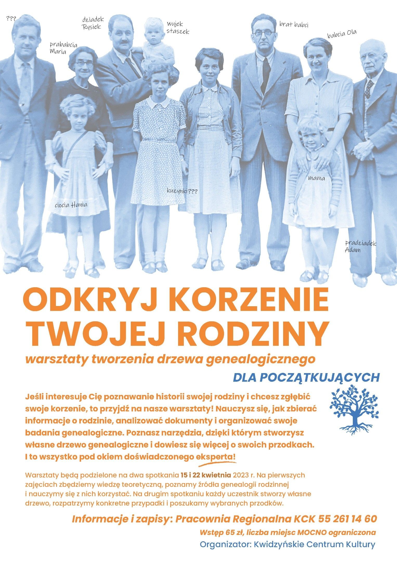 Obraz dla galerii: 15.04.2023 Warsztaty tworzenia drzewa genealogicznego
