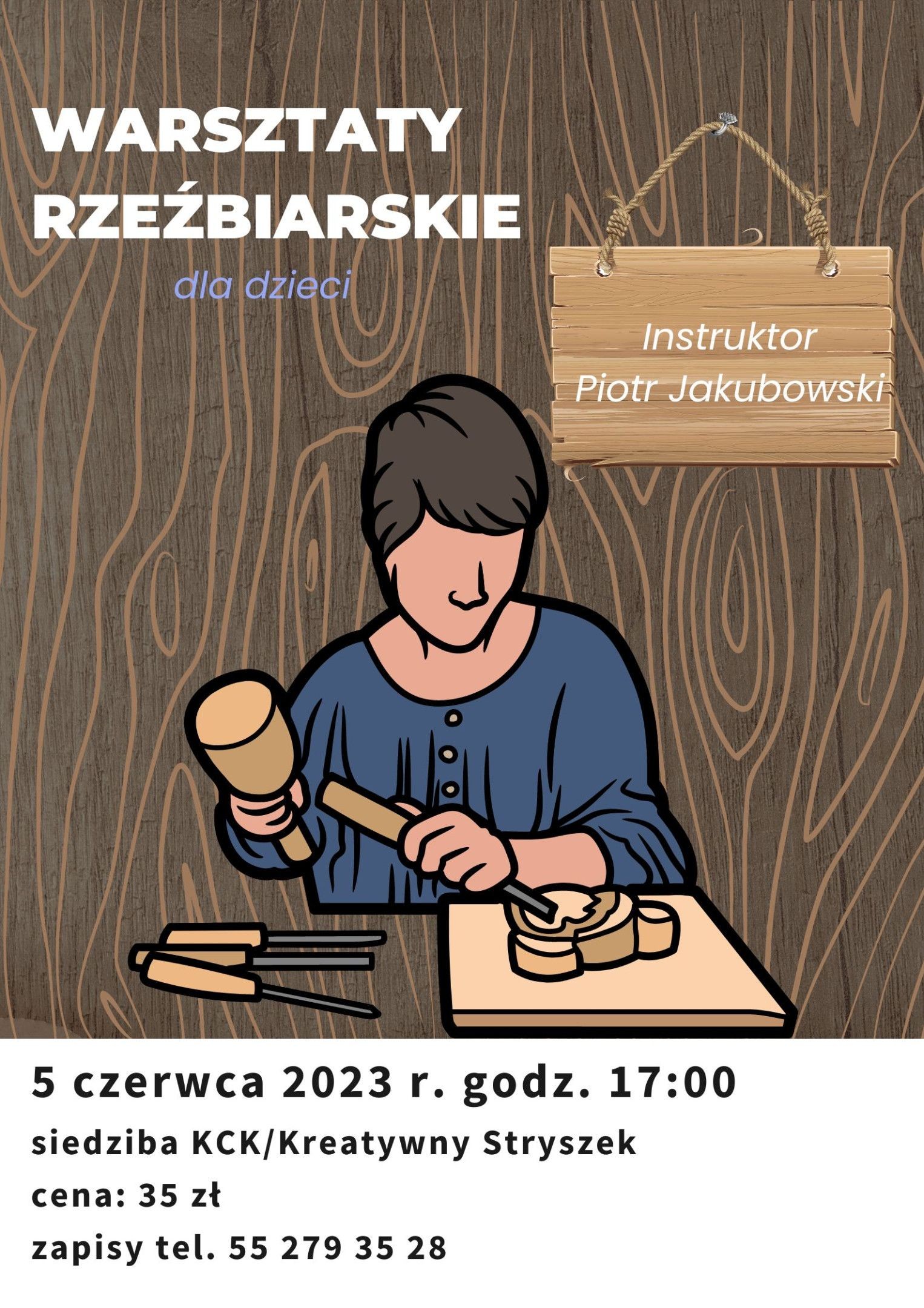 Obraz dla galerii: 5.06.2023 Warsztaty rzeźbiarskie