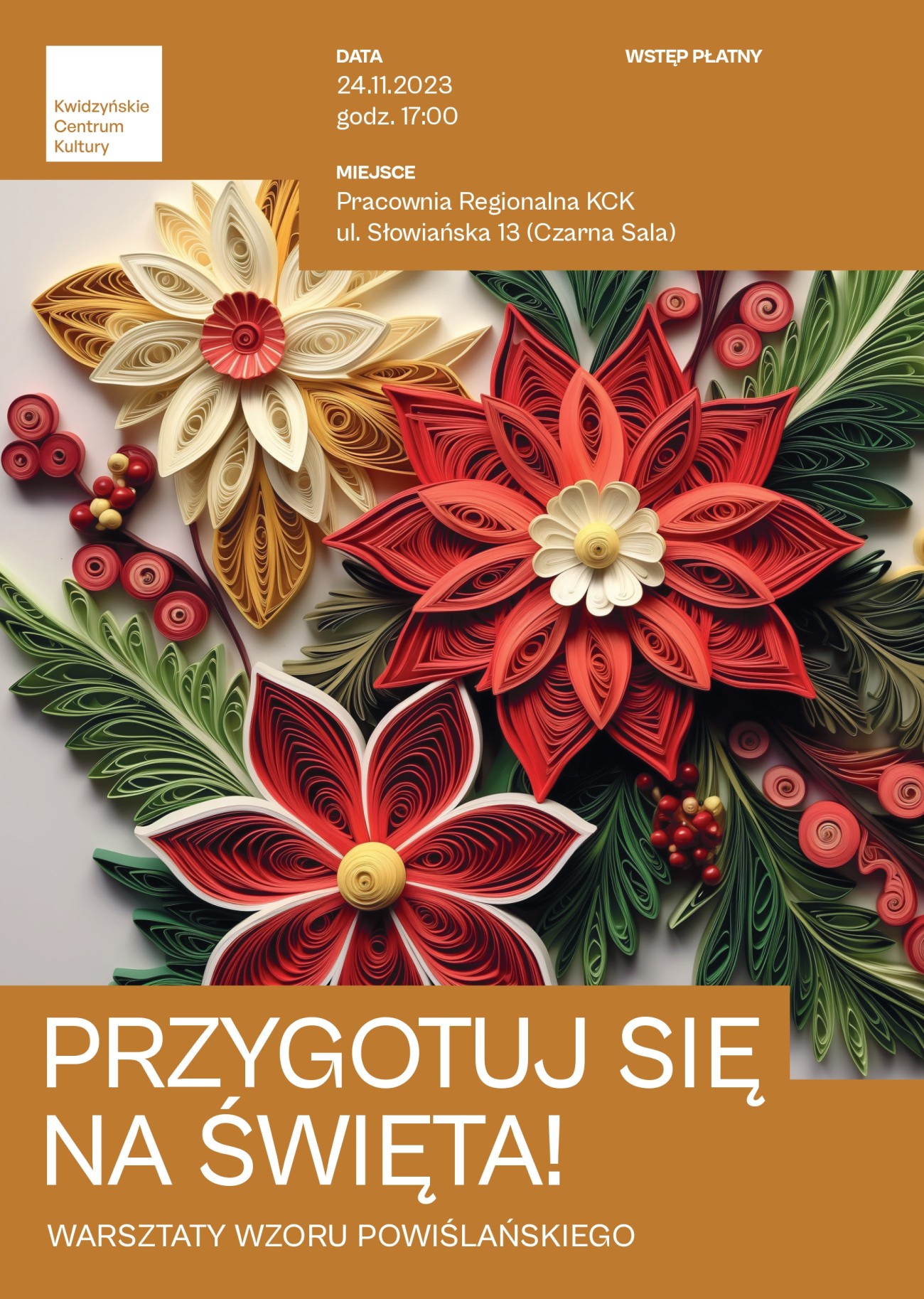 Obraz dla galerii: 24.11.2023 warsztaty wzoru powiślańskiego - Quilling - Fot. Karolina Studzińska