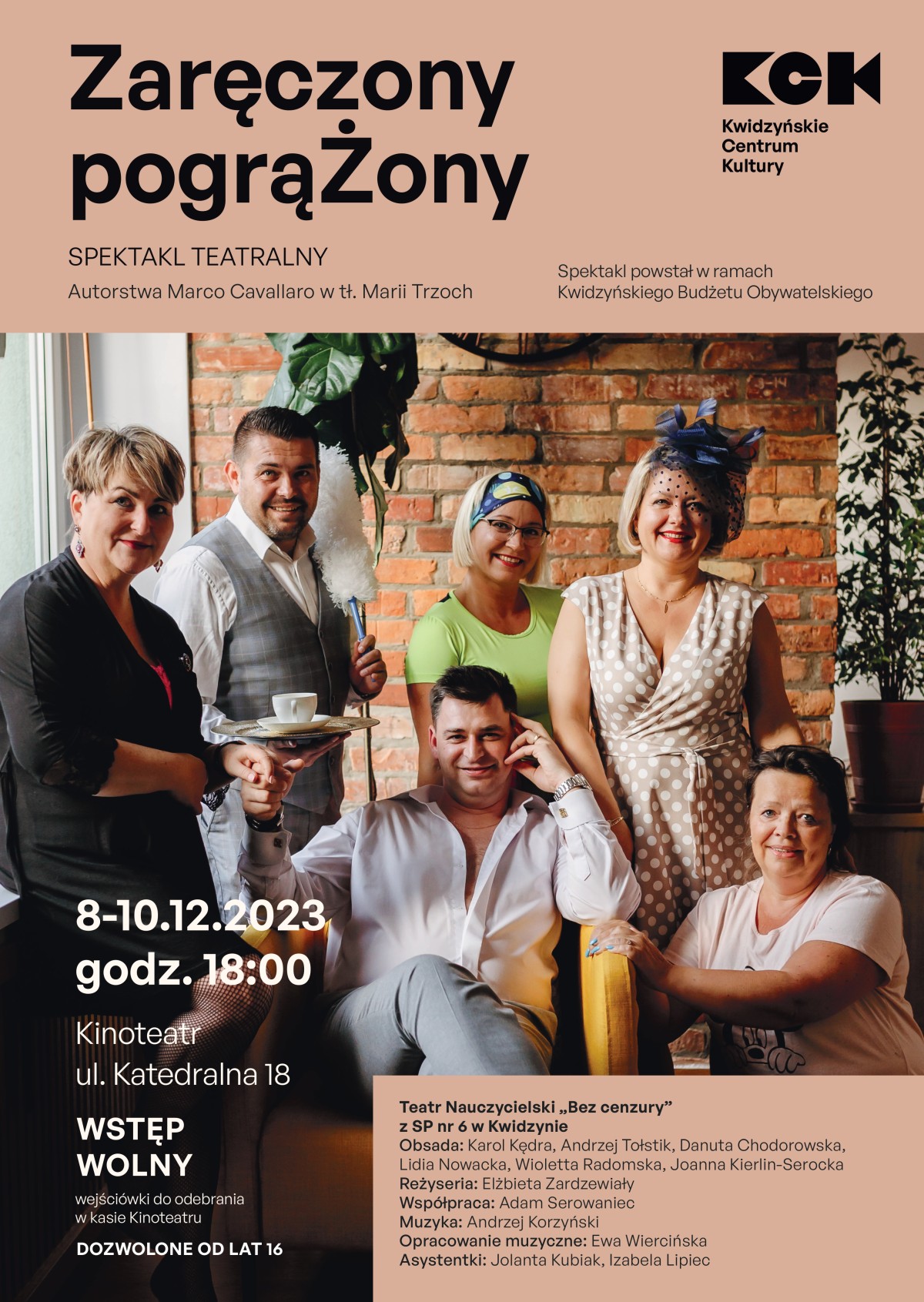 Obraz dla galerii: 10.12.2023 spektakl Zareczony pograzony - KBO - Fot. Karolina Mrówczyńska