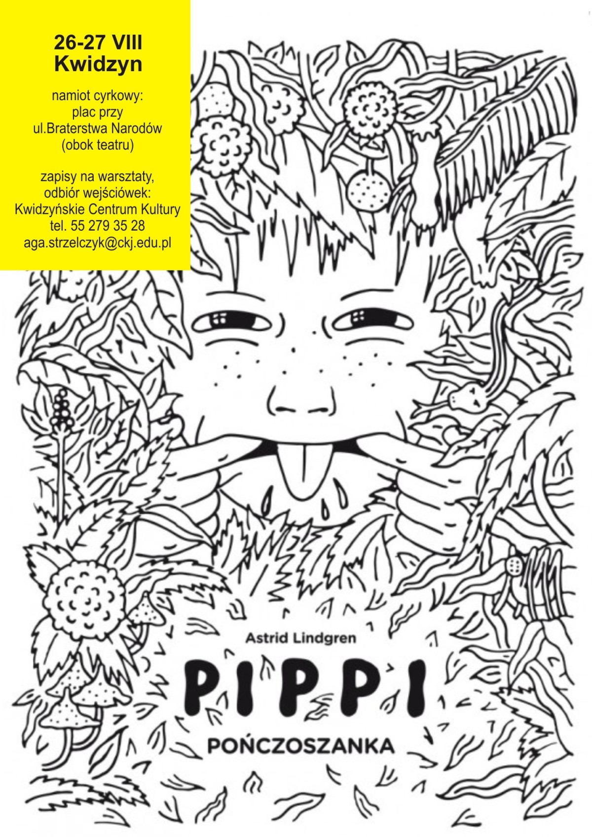 Obraz dla galerii: 27.08.2015 PIPPI POŃCZOSZANKA warsztaty i spektakl